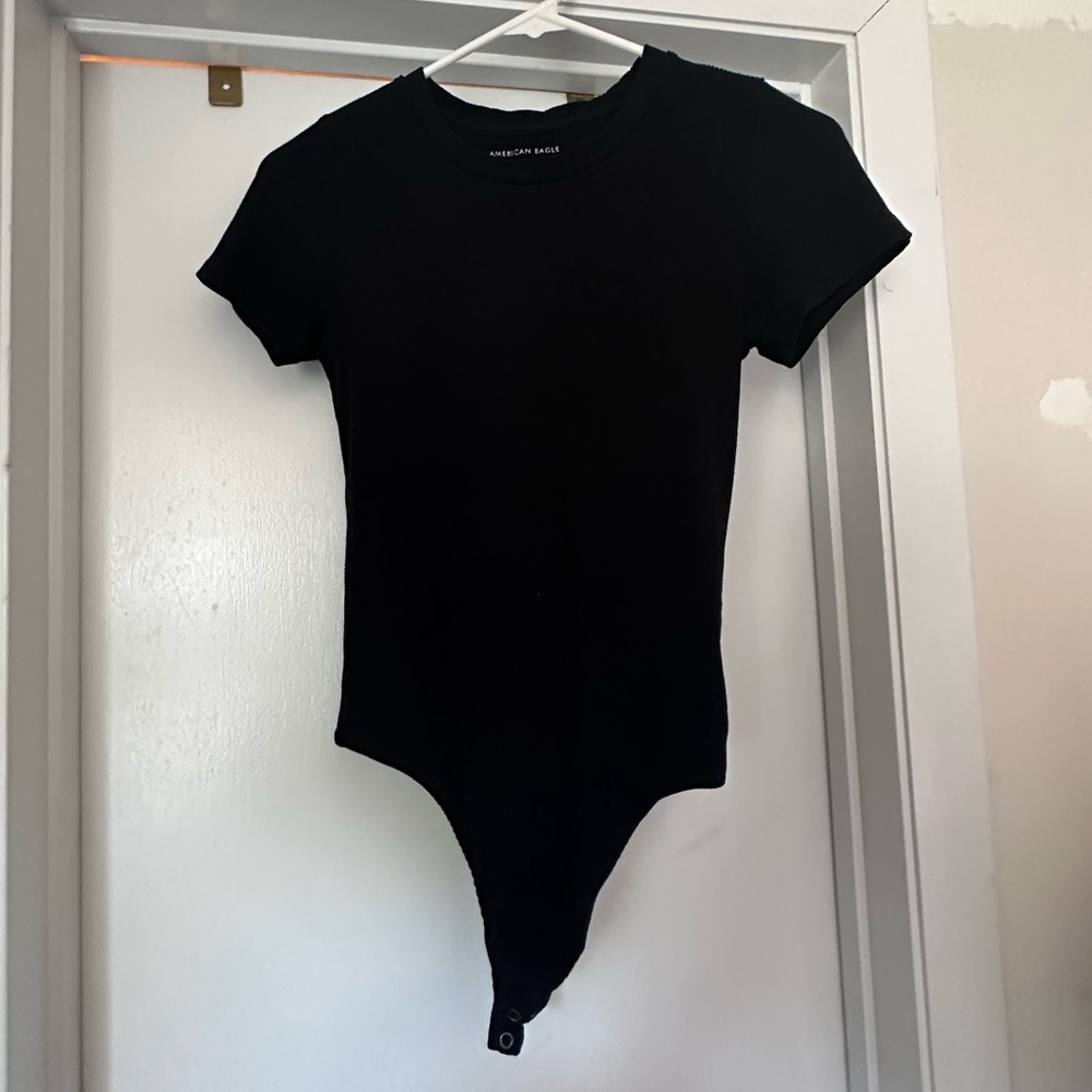 Ribbed Black Bodysuit - Picture 3 of 3